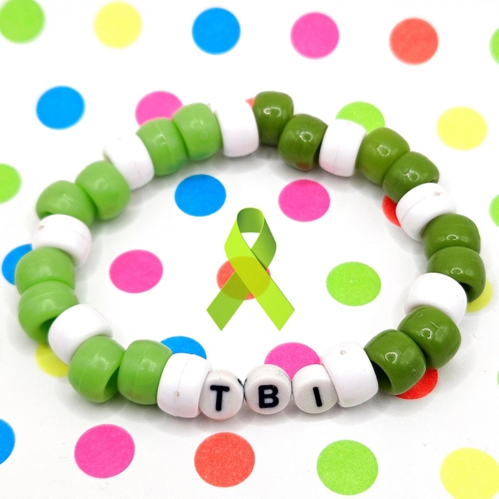 TBI (Traumatic Brain Injury) Awareness Kandi Handmade Bracelet